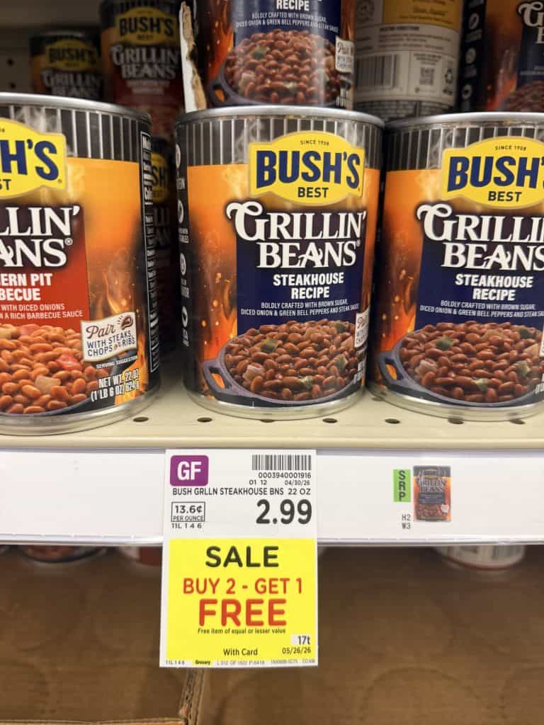 bush's beans kroger shelf image (3)