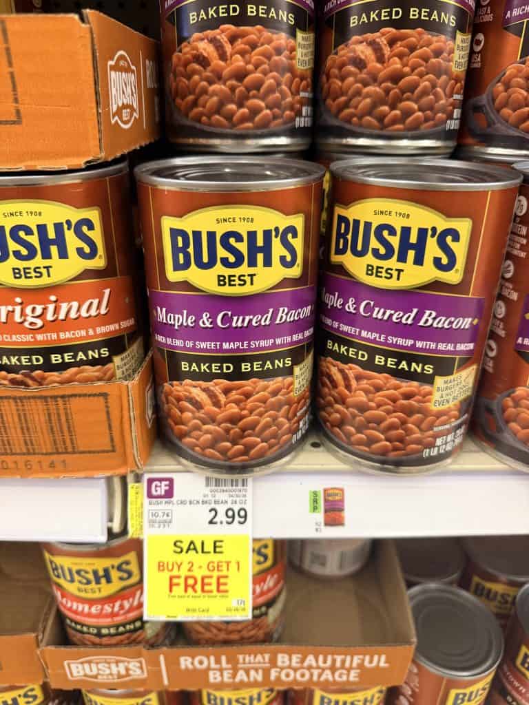 bush's beans kroger shelf image (3)