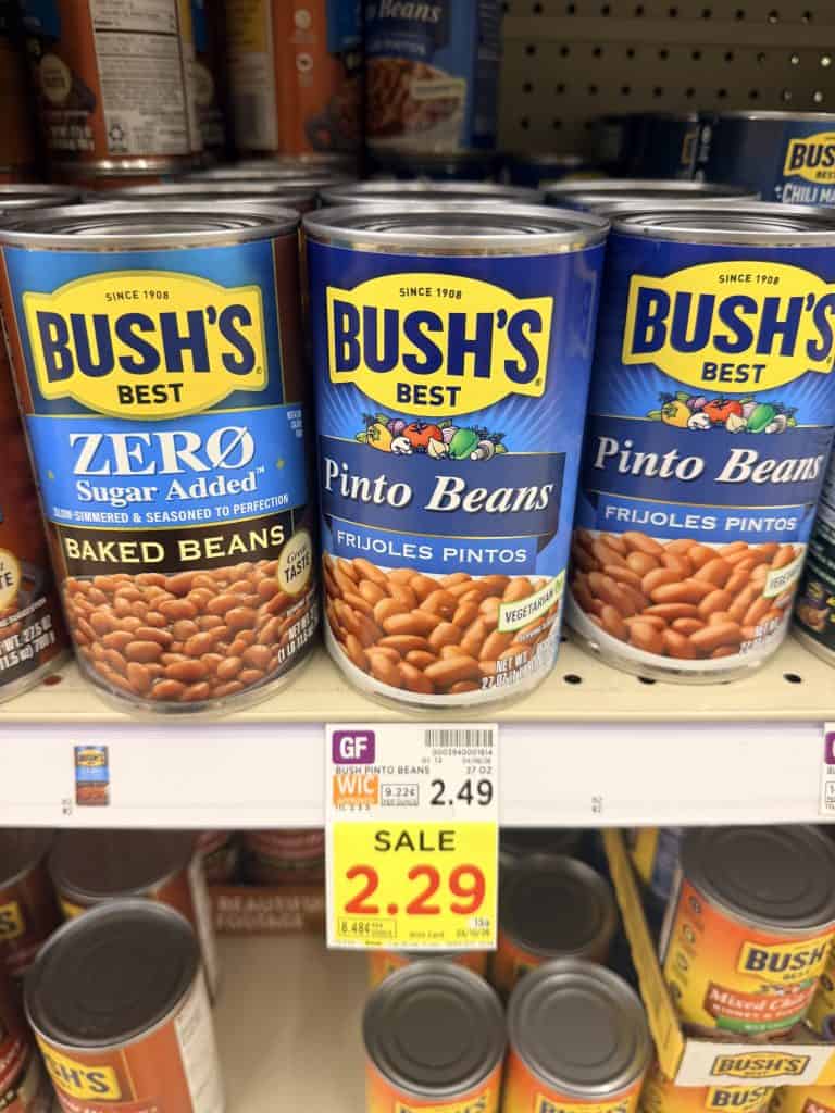 bush's beans kroger shelf image (3)
