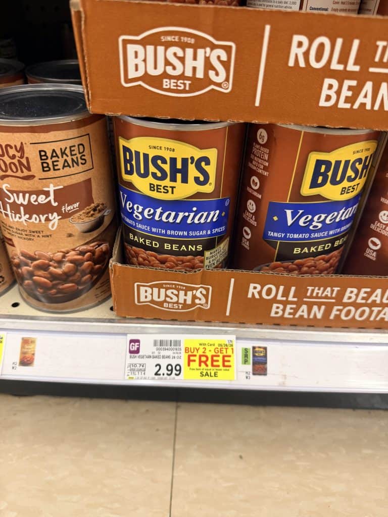 bush's beans kroger shelf image (3)