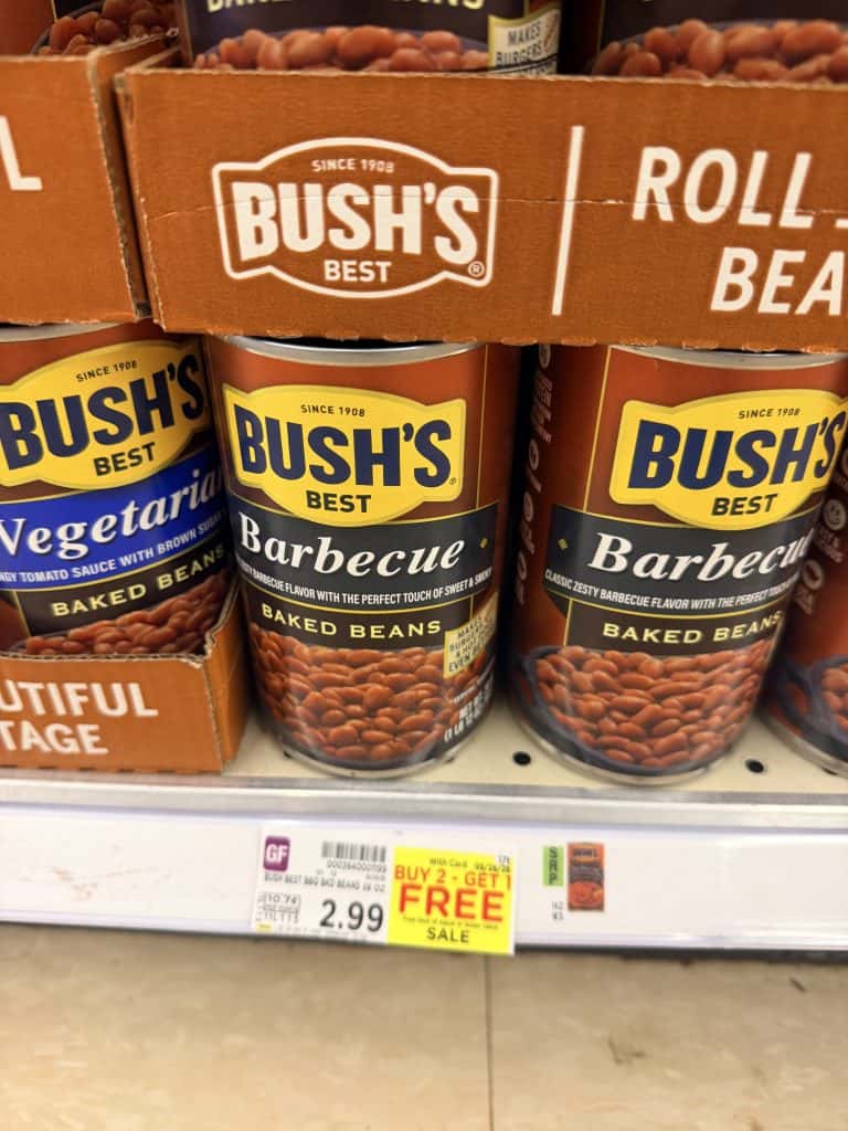 bush's beans kroger shelf image (3)