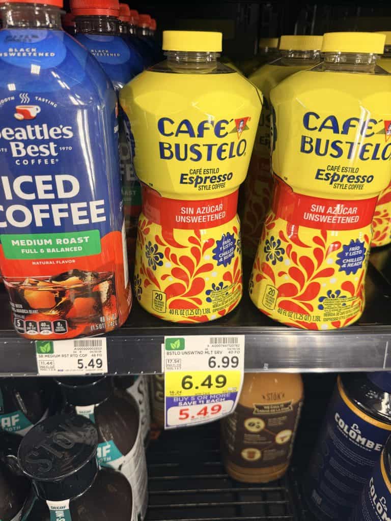 cafe bustelo cold brew kroger shelf image
