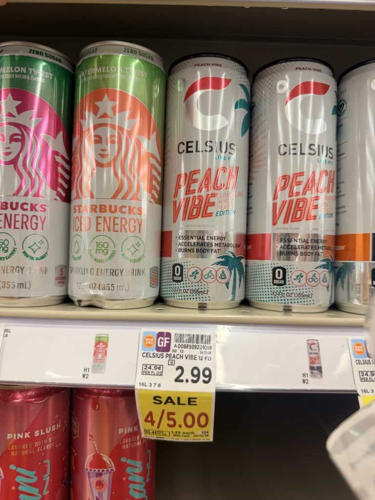 celsius energy drink kroger shelf image (1)
