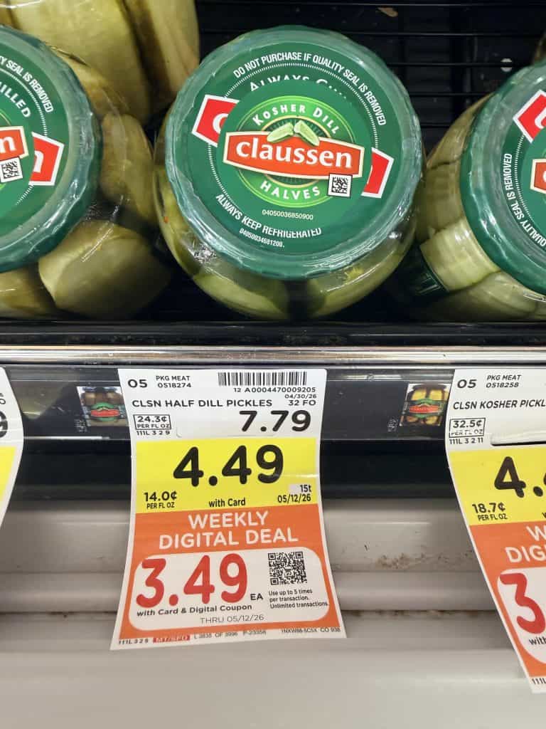 claussen pickles kroger shelf image (1)