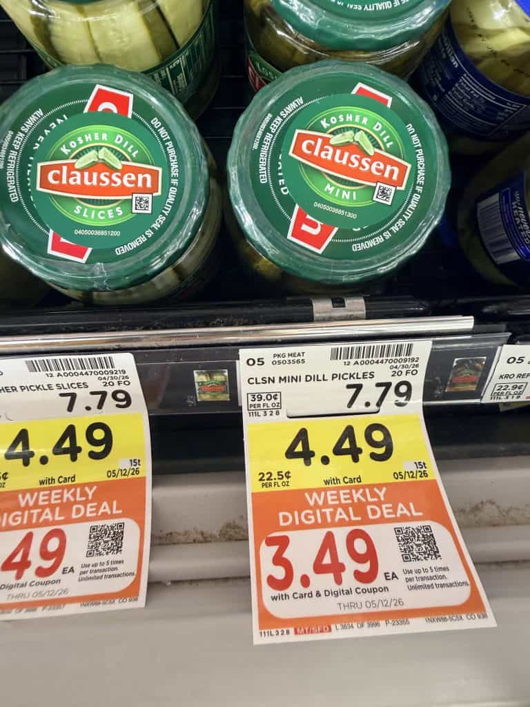 claussen pickles kroger shelf image (1)