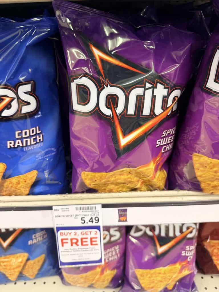 doritos, lays and sunchips kroger shelf image (1)
