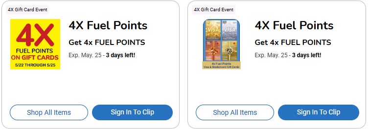 fuel gift cards kroger digital coupon