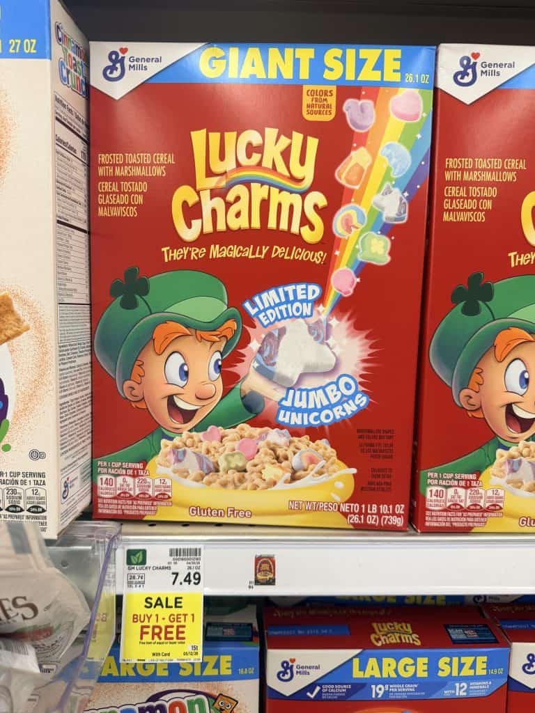 general mills giant size cereal kroger shelf image (4)