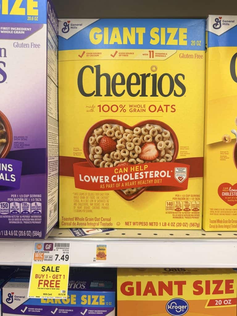 general mills giant size cereal kroger shelf image (4)