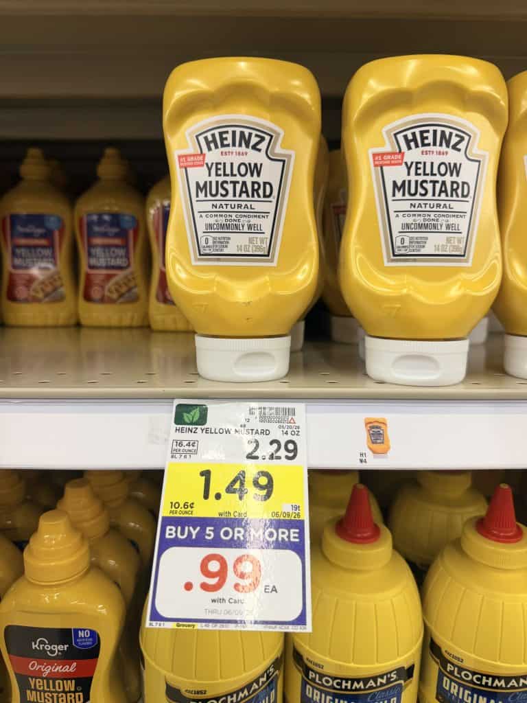 heinz mustard kroger shelf image