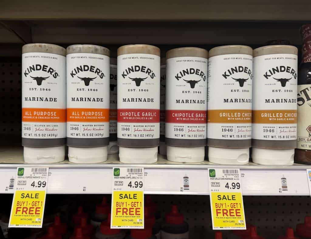 kinders kroger shelf image