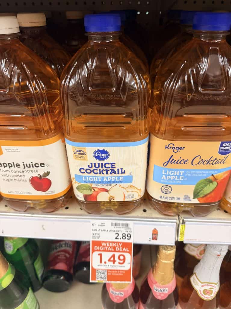 kroger apple juice kroger shelf image (3)