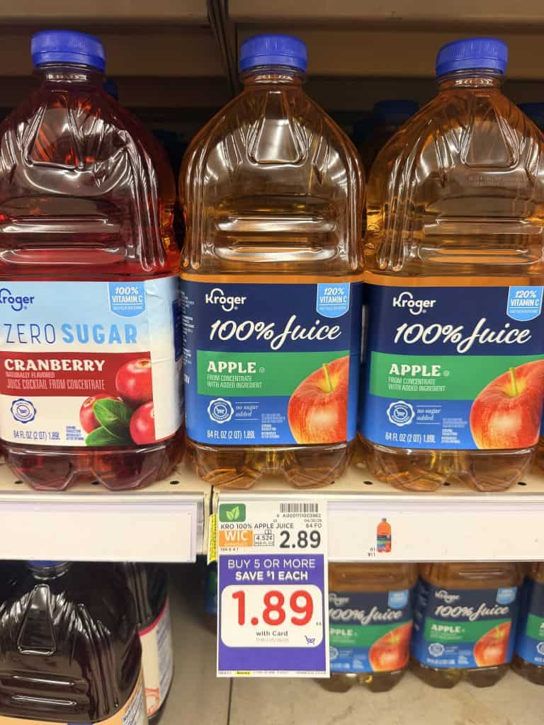 kroger apple juice shelf image (1)