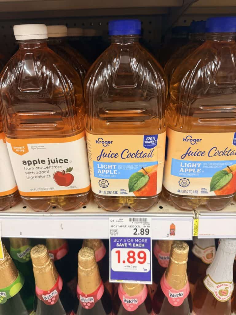 kroger apple juice shelf image (1)