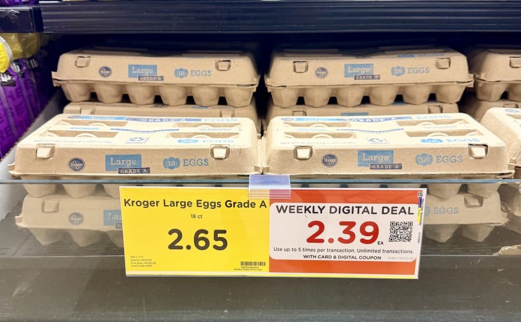 kroger eggs kroger shelf image