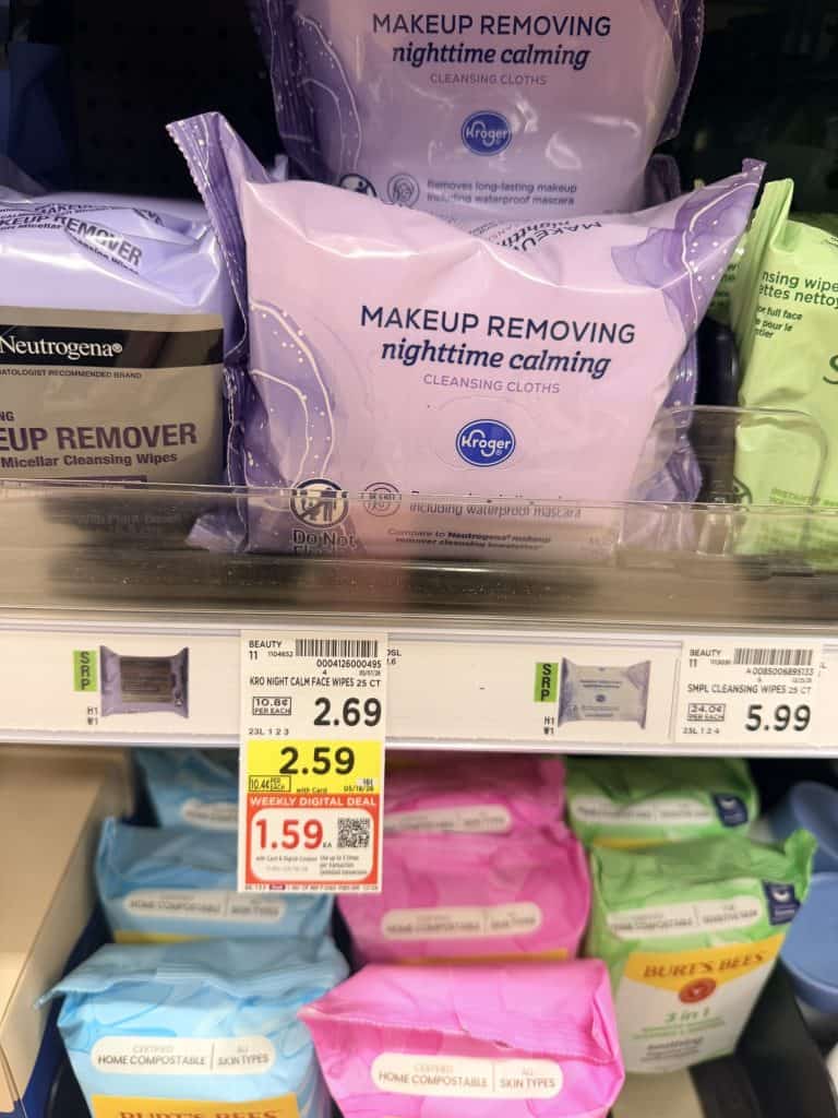 kroger makeup wipes kroger shelf image(3)