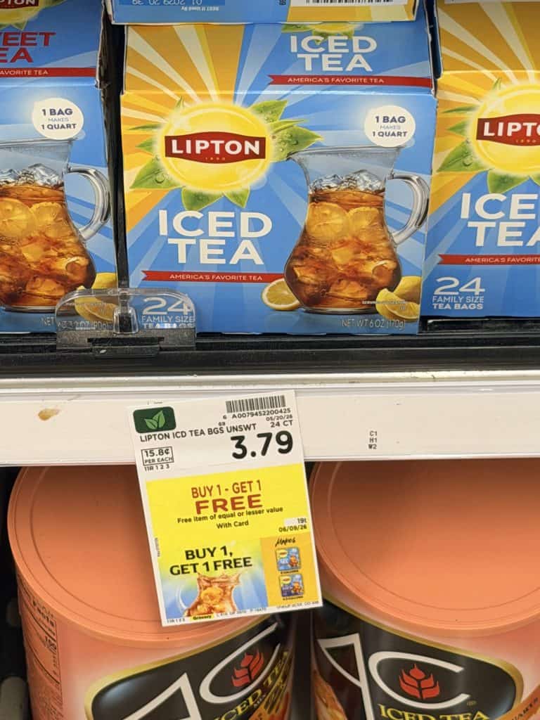 lipton tea bags kroger shelf image (4)