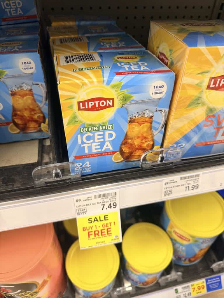 lipton tea bags kroger shelf image (4)