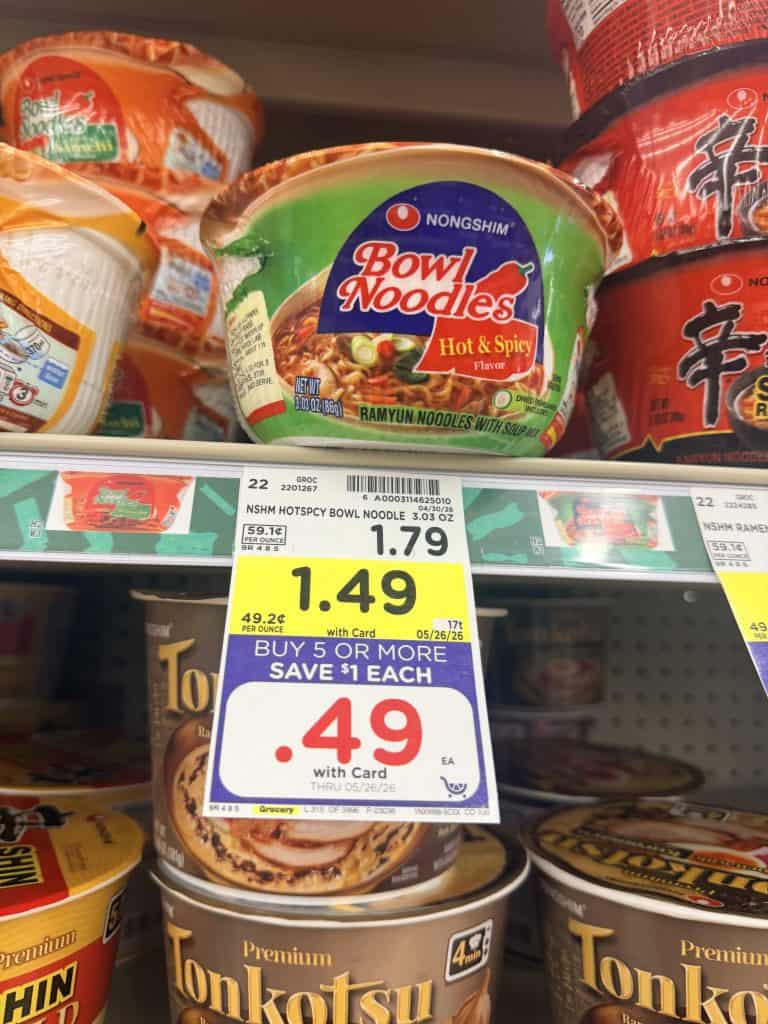 nongshim ramen kroger shelf image (1)