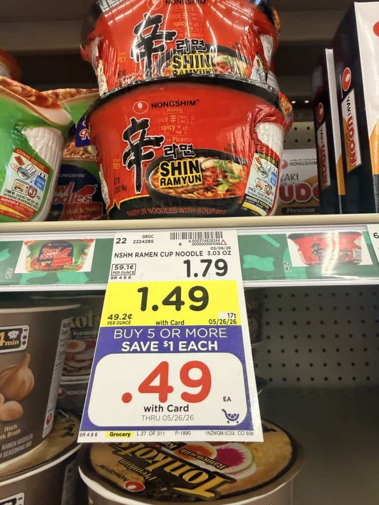 nongshim ramen kroger shelf image (1)