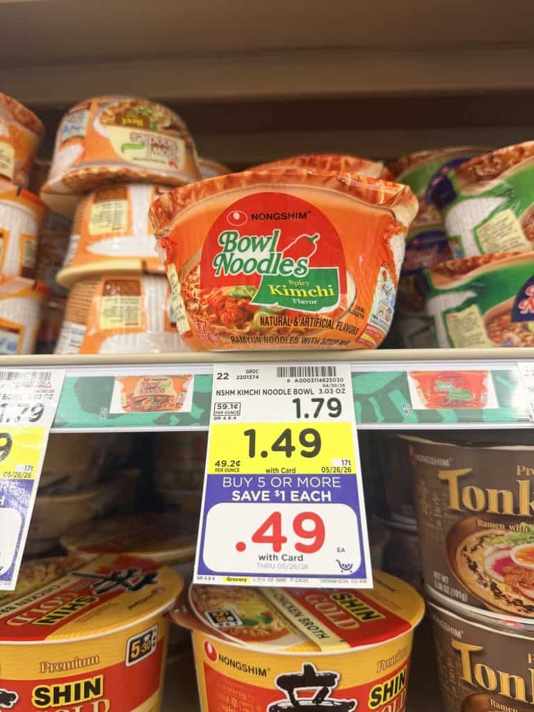nongshim ramen kroger shelf image (1)
