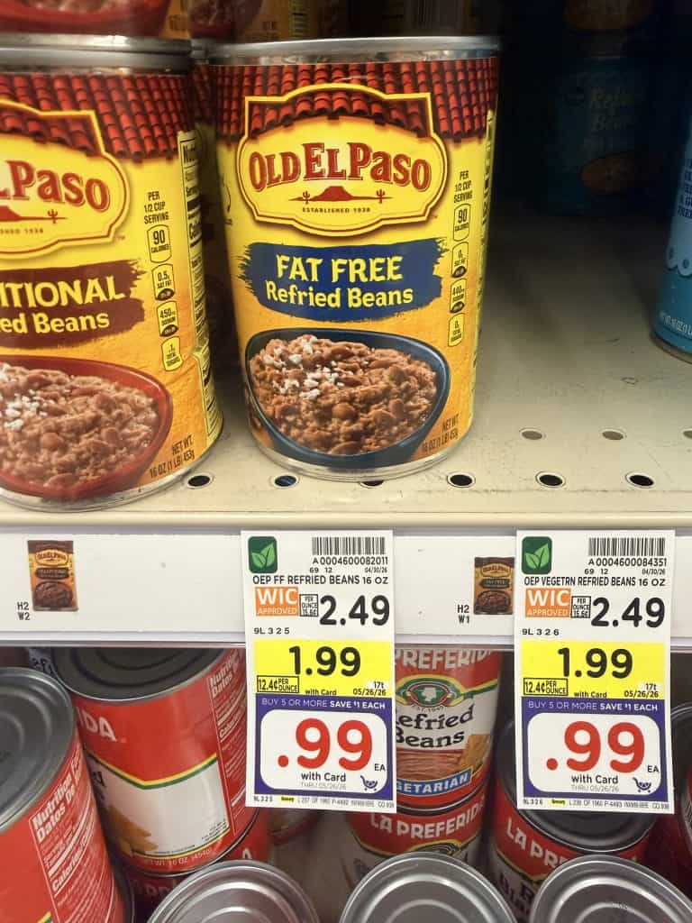 old el paso refried beans kroger shelf image (1)