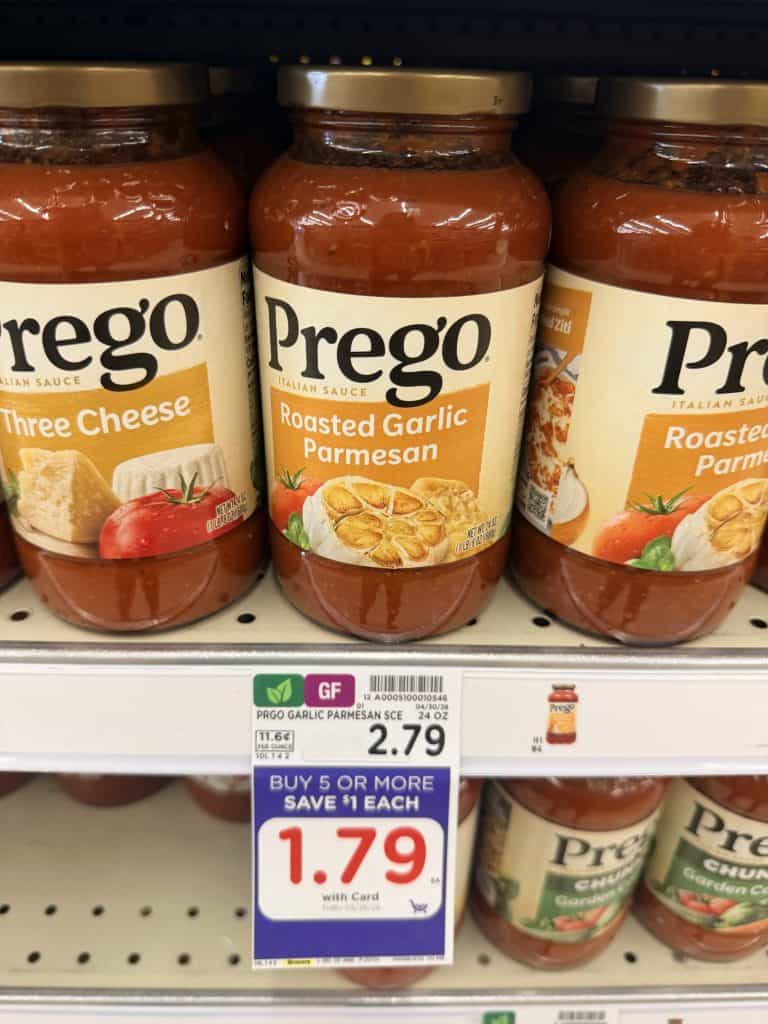 prego pasta sauce kroger shelf image (1)