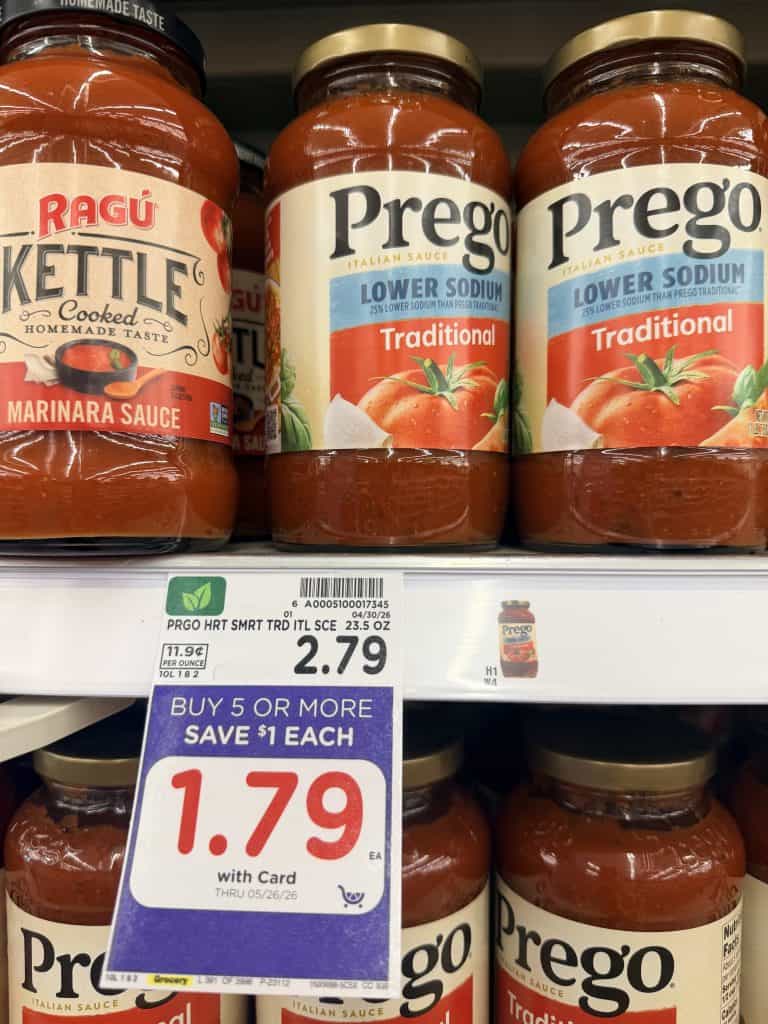 prego pasta sauce kroger shelf image (1)