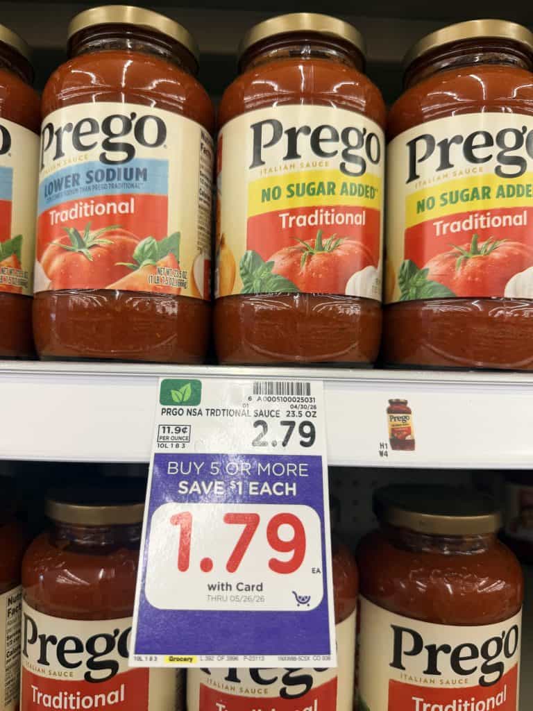 prego pasta sauce kroger shelf image (1)