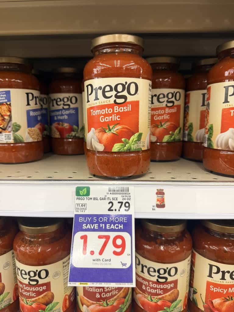 prego pasta sauce kroger shelf image (1)