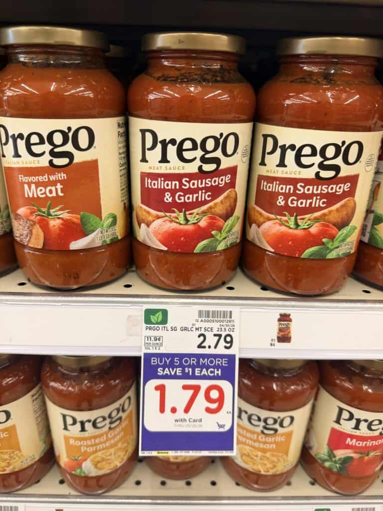 prego pasta sauce kroger shelf image (1)