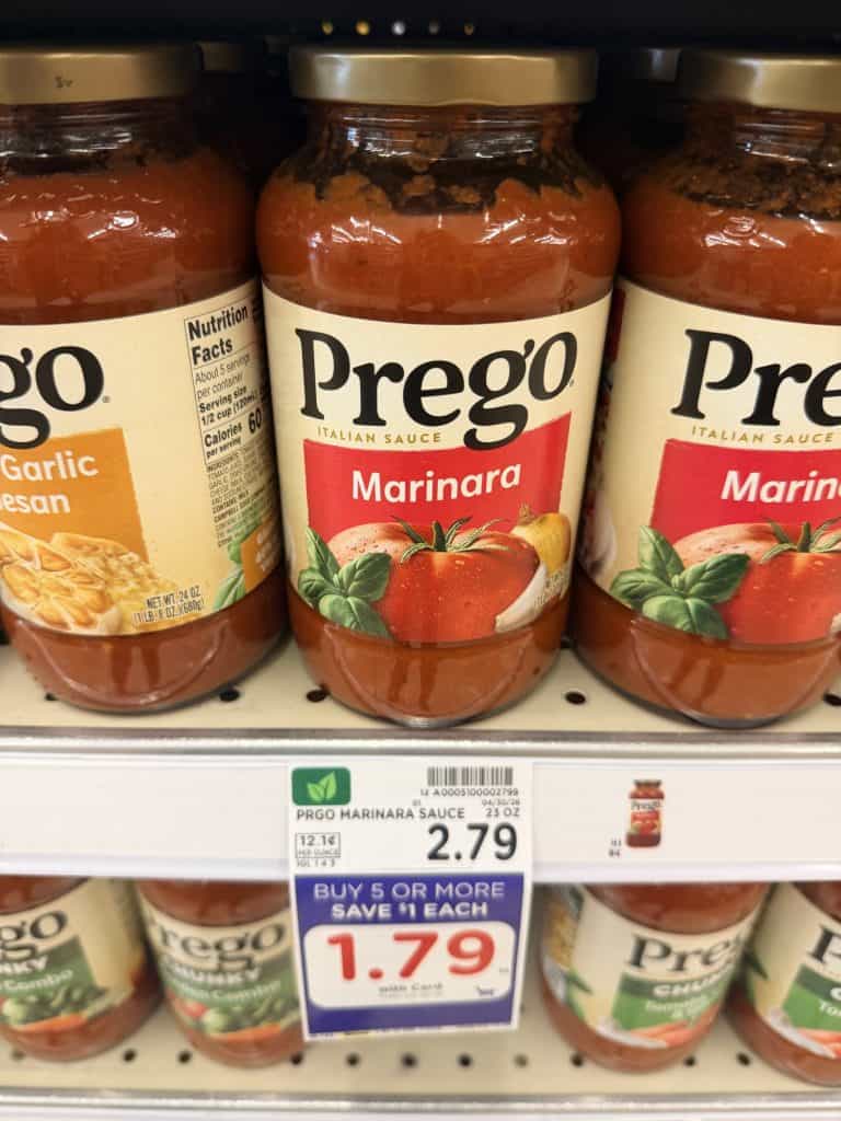 prego pasta sauce kroger shelf image (1)