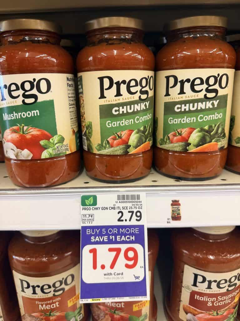 prego pasta sauce kroger shelf image (1)