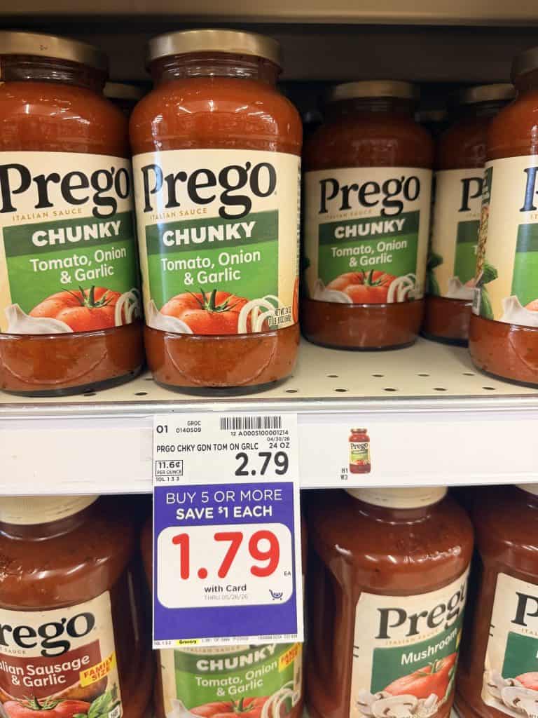 prego pasta sauce kroger shelf image (1)