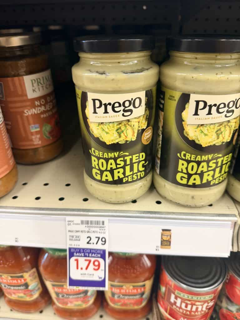 prego pasta sauce kroger shelf image (1)