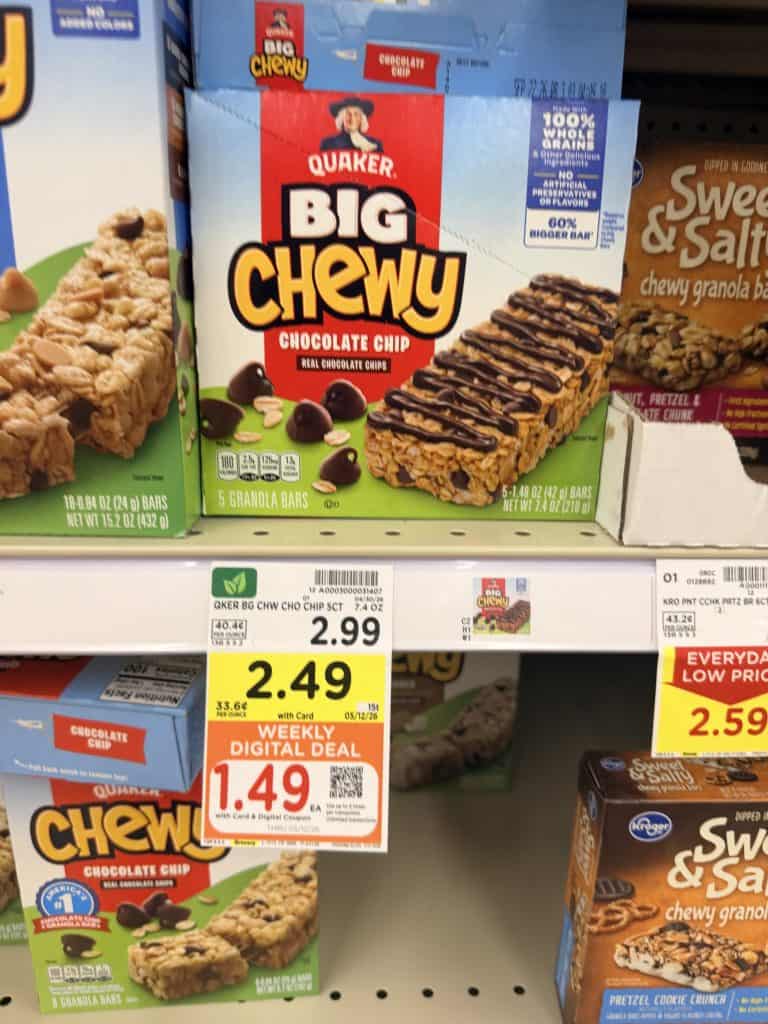 quaker chewy bars kroger shelf image (1)