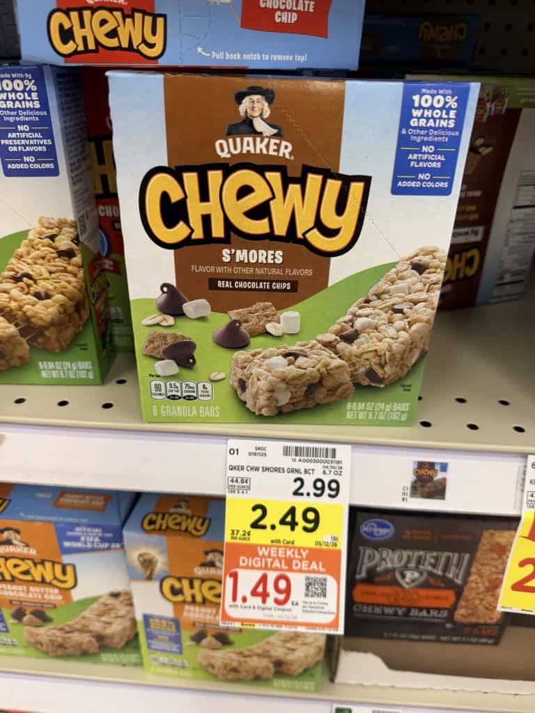 quaker chewy bars kroger shelf image (1)