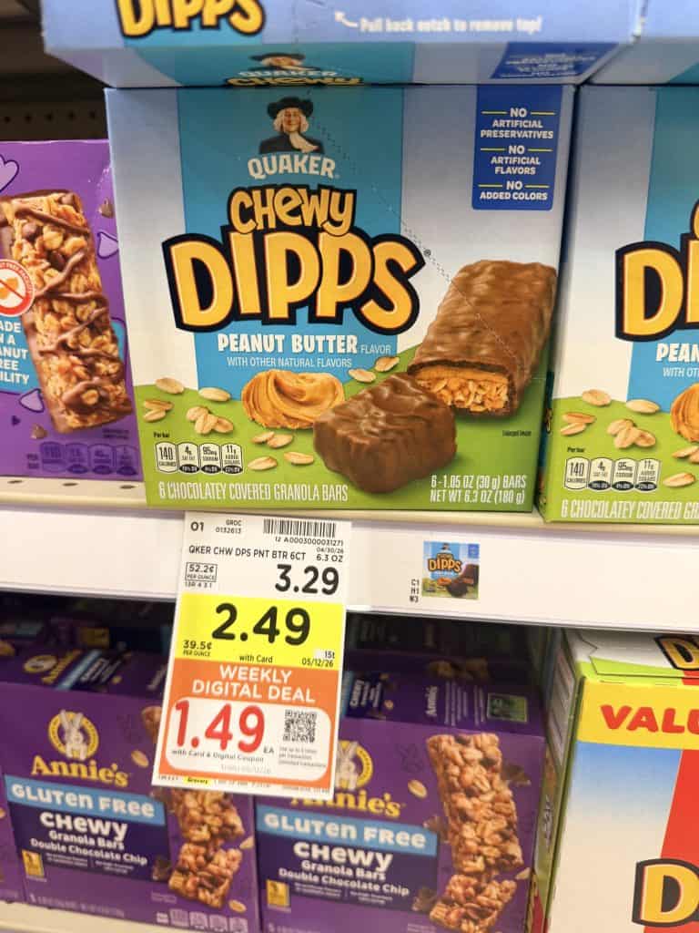 quaker chewy bars kroger shelf image (1)