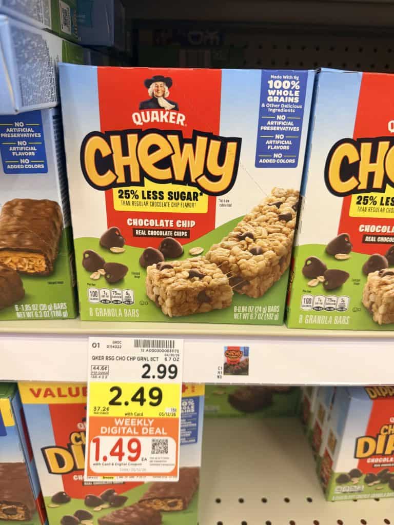 quaker chewy bars kroger shelf image (1)