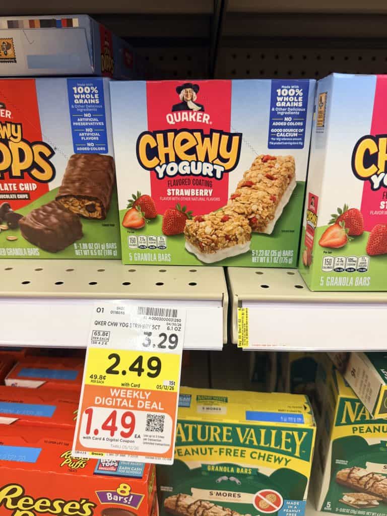 quaker chewy bars kroger shelf image (1)