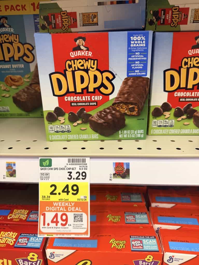 quaker chewy bars kroger shelf image (1)