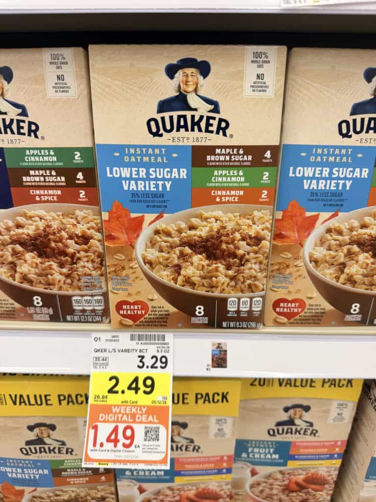 quaker oatmeal kroger shelf image (1)