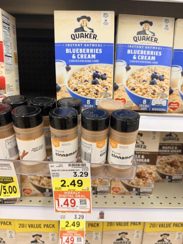quaker oatmeal kroger shelf image (1)