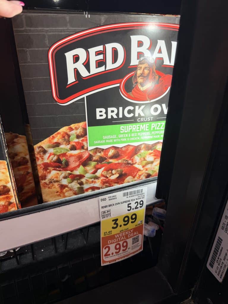 red baron pizza kroger shelf image (1)