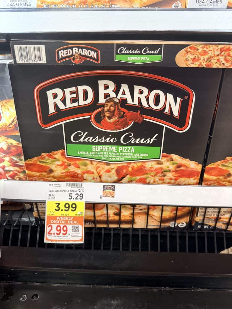 red baron pizza kroger shelf image (1)