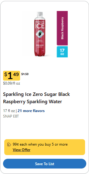 sparkling ice kroger price image