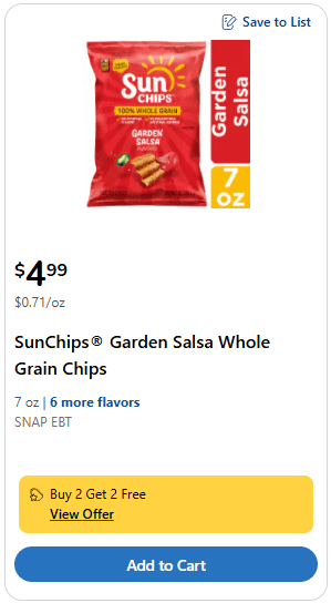 sunchips kroger price image