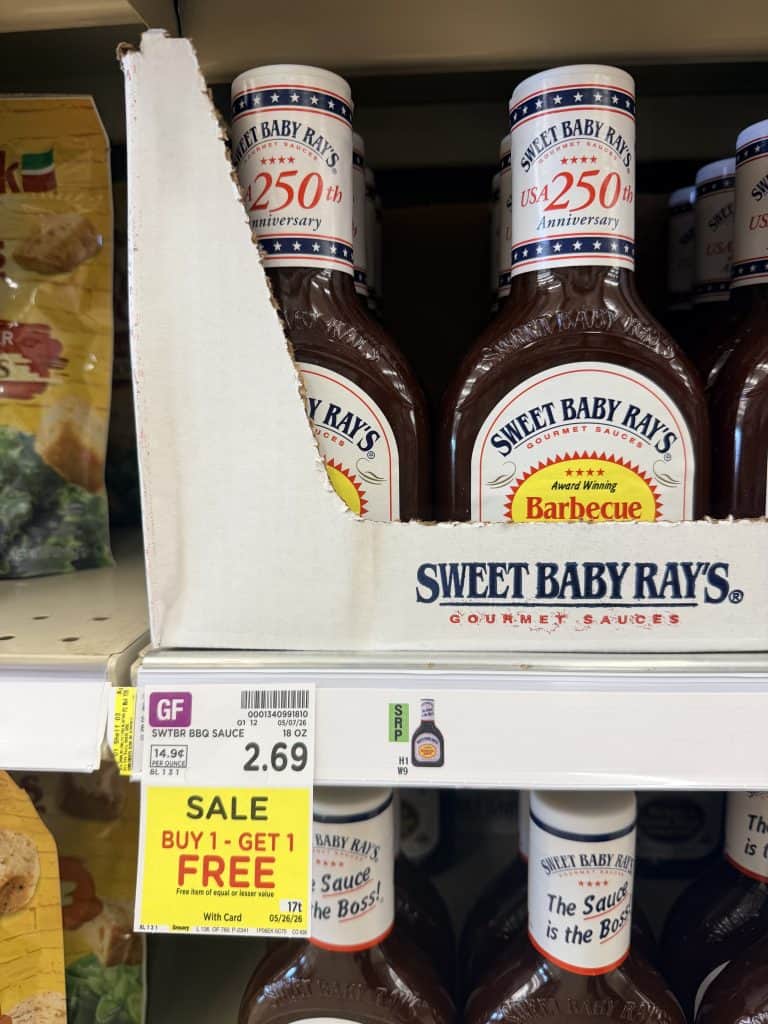 sweet baby rays kroger shelf image (2)