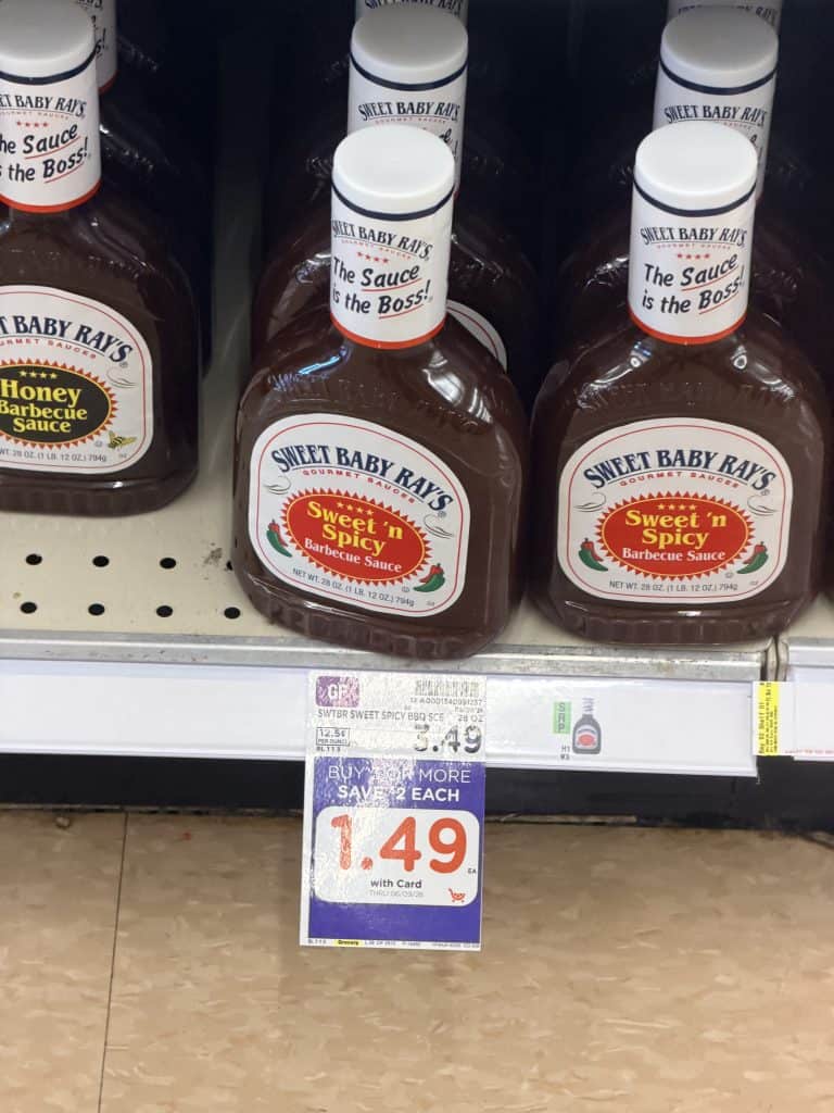 sweet baby ray's kroger shelf image (3)