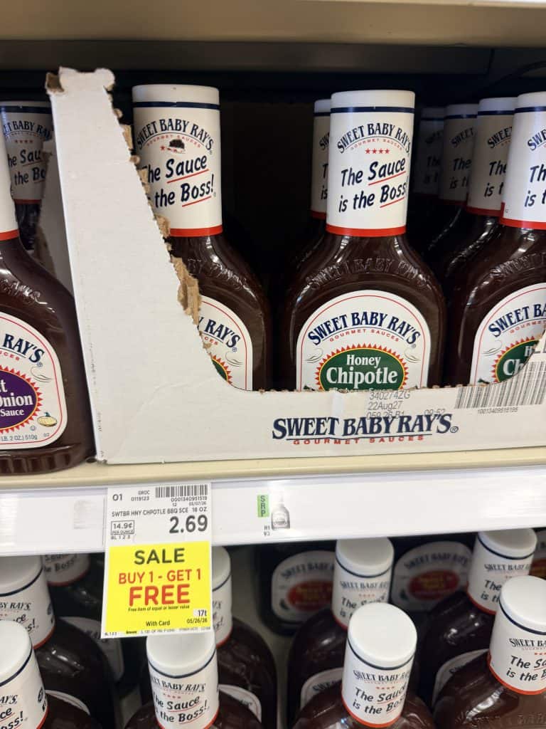 sweet baby rays kroger shelf image (2)